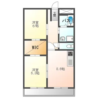 アートヒルズ黒笹【3階】の間取り