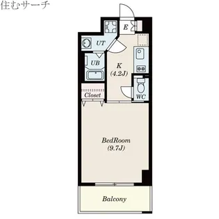 フローラル堀木【6階】の間取り