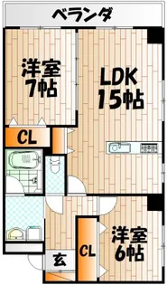 グレイス【6階】の間取り