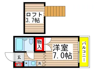 カーサフロール船橋D【1階】の間取り