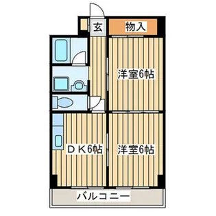 メゾンドール福田町【1階】の間取り