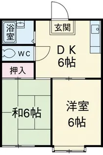 田中ハイツI【1階】の間取り