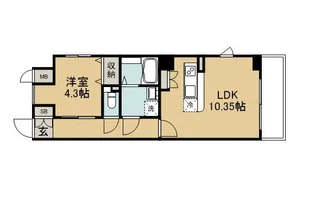 EXIA Yanagimaru【7階】の間取り