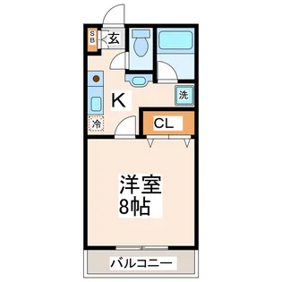 ソラーレ上通り【3階】の間取り