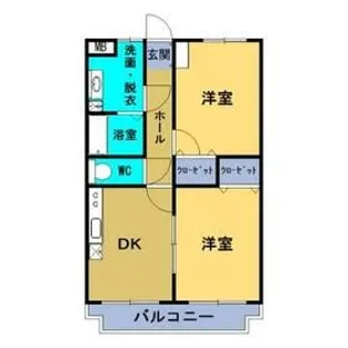 ユーミーハーモニーガーデン【2階】の間取り