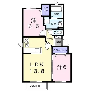 ジラソーレ III【4階】の間取り