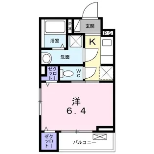 プレシーユ武蔵小杉【3階】の間取り