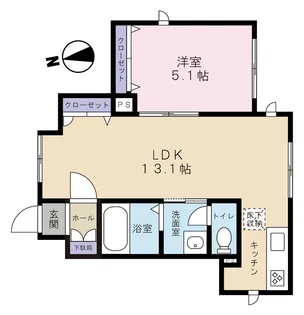 コンフォート学芸大学【1階】の間取り