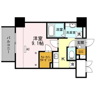 アガティス東静岡【8階】の間取り