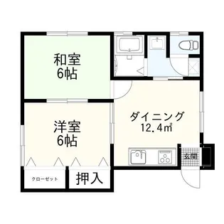 サンハイツ109B【1階】の間取り