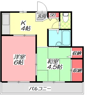 エムハイツ文園【2階】の間取り