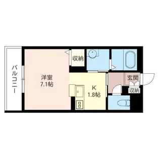 ソレムII橘【2階】の間取り