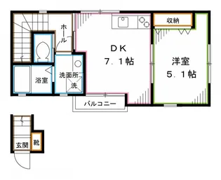 グランコート上高田【2階】の間取り