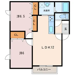 WATER COURTIV【1階】の間取り