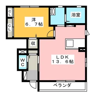 ルミエール小池【1階】の間取り