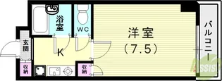 ステューディオ46【2階】の間取り