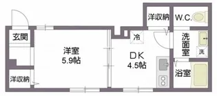 ハルキ押上【1階】の間取り