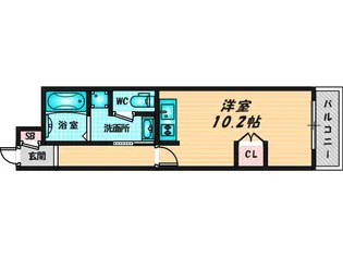 ロネスタ新深江【9階】の間取り