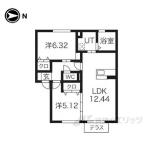 グリーンコート【2階】の間取り