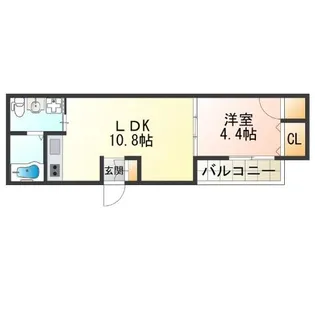 Fメゾン北加賀屋IV番館【2階】の間取り