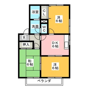 グランパビヨンII【2階】の間取り