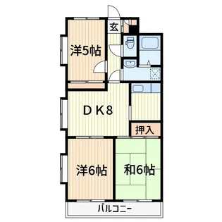 イーストビレッジ【1階】の間取り