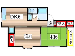 コーポセゾン【2階】の間取り
