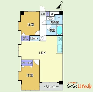 サンハイム藤が丘【4階】の間取り