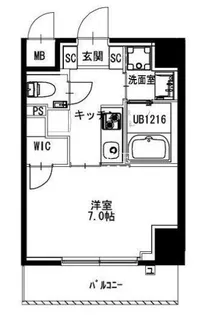 市ヶ谷仲之町ヒルズクレスト North棟【2階】の間取り