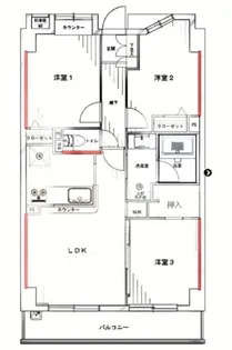 ダイヤパレスグランデージ千住大橋【6階】の間取り