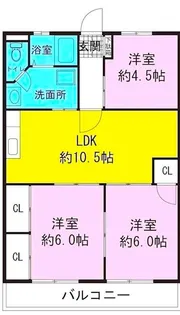 アクアハイム大宮【1階】の間取り