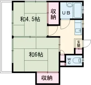富士栄荘【2階】の間取り