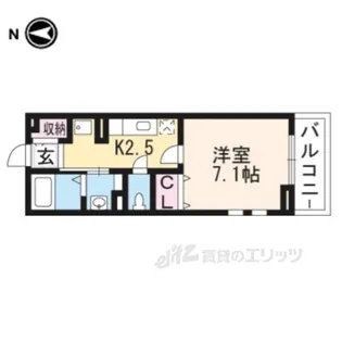メゾン皐月【1階】の間取り