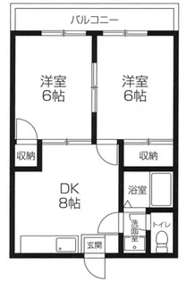 栗原マンション湖畔【2階】の間取り