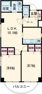 コート・ブラッサム【4階】の間取り