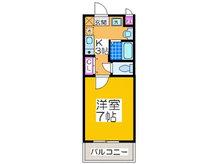メゾンハピネスアビコ【4階】の間取り