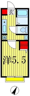 オーシャンズ・コート【2階】の間取り