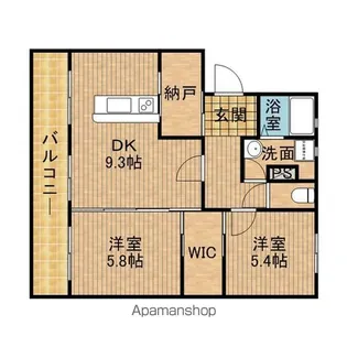 kitahaus【3階】の間取り