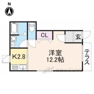 クレストコート小堀【1階】の間取り