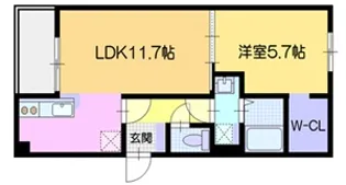 仮)フォルトゥーナ錦町【3階】の間取り