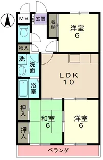アルカディアIII【2階】の間取り