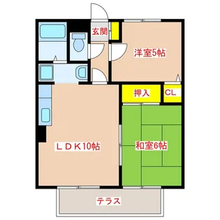 アメニティ大口【1階】の間取り