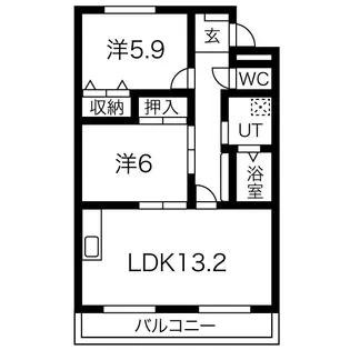 グランドール【1階】の間取り