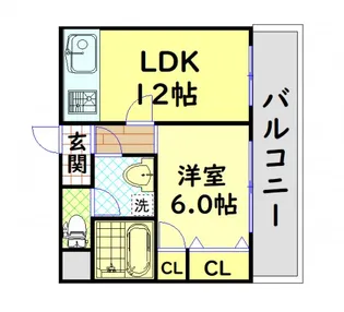 大正メゾン【1階】の間取り