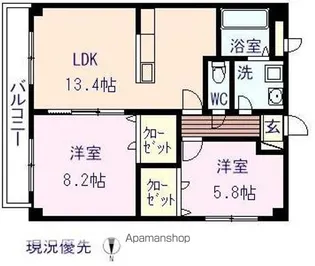 ミレニアム【4階】の間取り