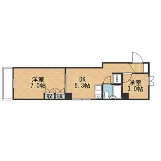 北原ビル【6階】の間取り