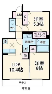 コンフォルト【1階】の間取り