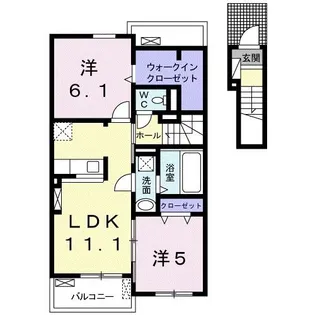ミルキーウェイ【2階】の間取り