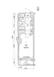 グランフォース谷在家【4階】の間取り