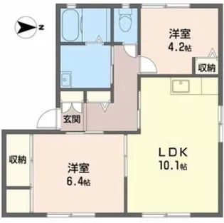 シャーメゾン北野【2階】の間取り